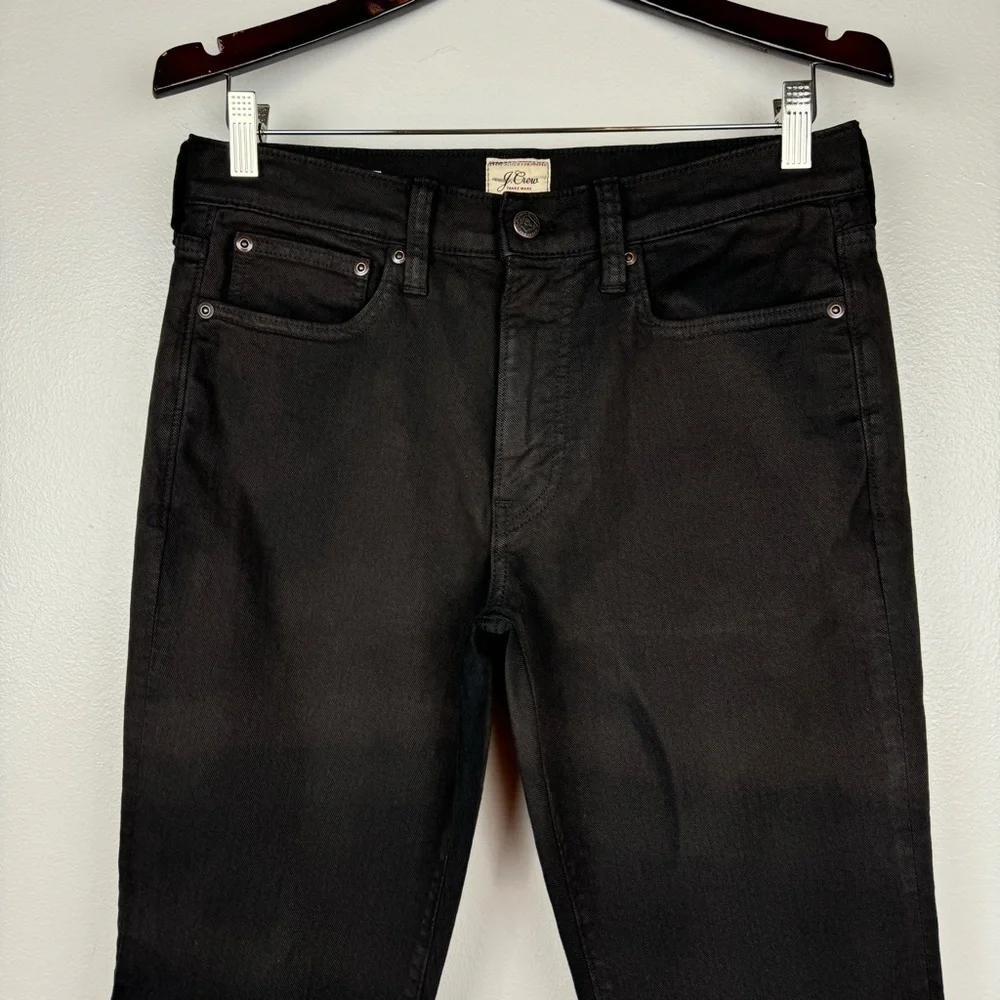 J. Crew Men's 770 Straight Fit Garment Dyed Five Pocket Jeans Black Size 30x32